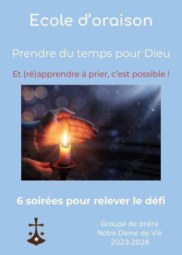 Goupre de prière de Notre-Dame de Vie à Marseille : année 2023-2024
