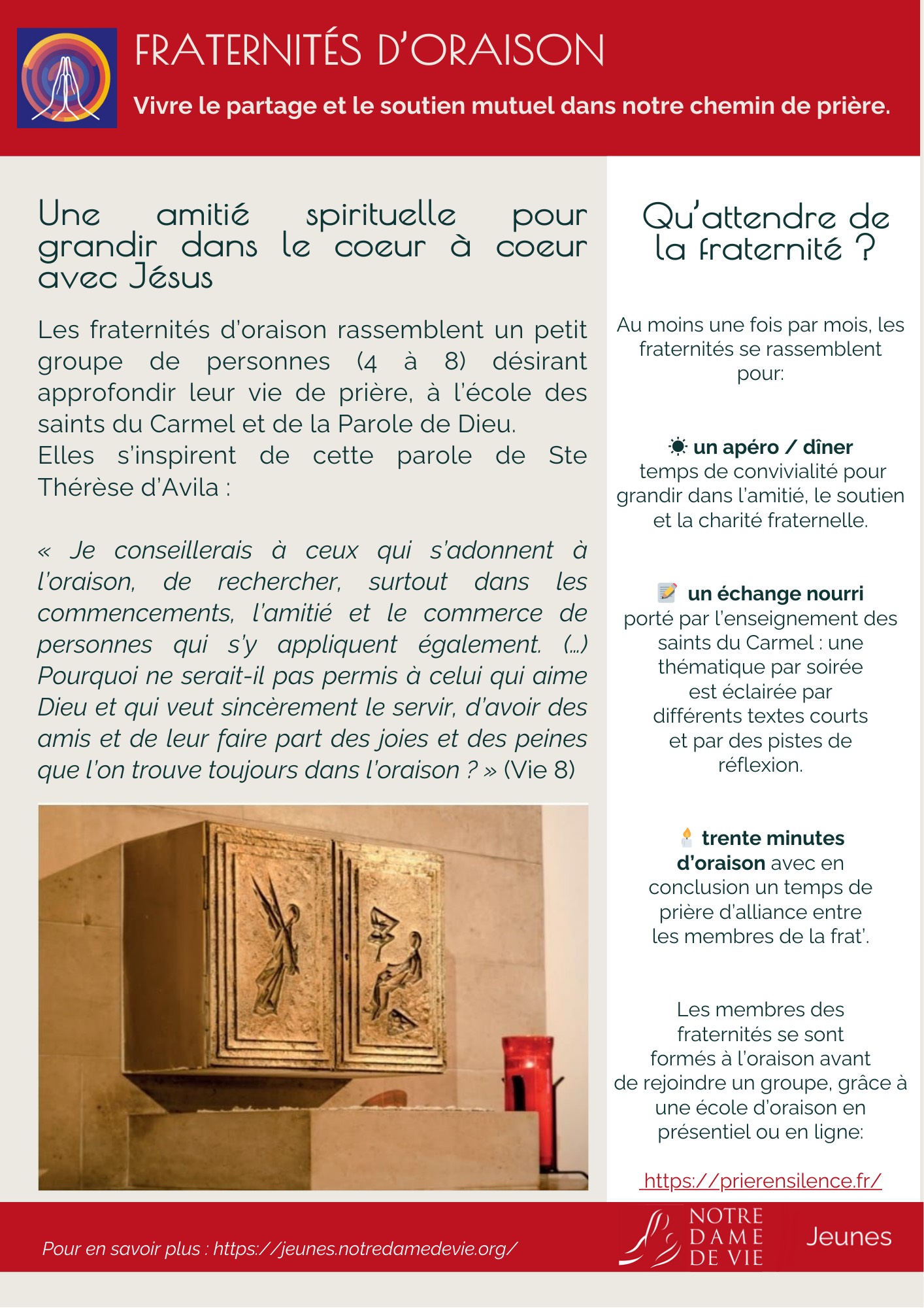 Présentation des frats oraison de Paris (1) Présentation des frats oraison de Paris (1)