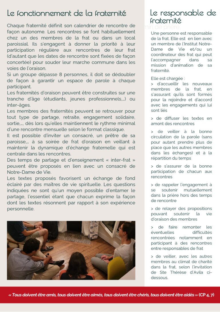 Présentation des frats oraison de Paris (2)