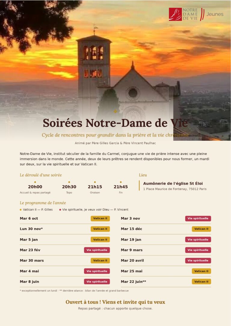 Soirées Notre-Dame de Vie (Paris)