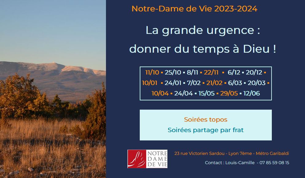 NDV Lyon : groupe de prière 2023-2024