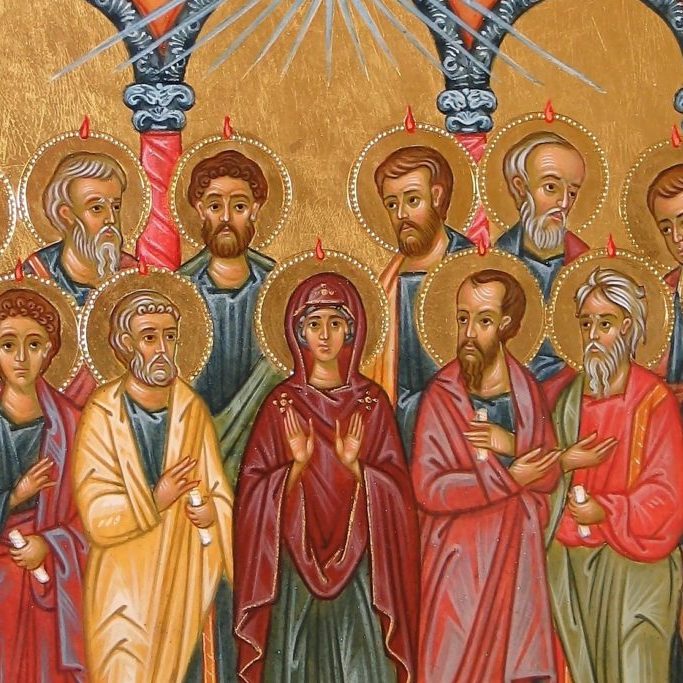 Icône représentant la Pentecôte